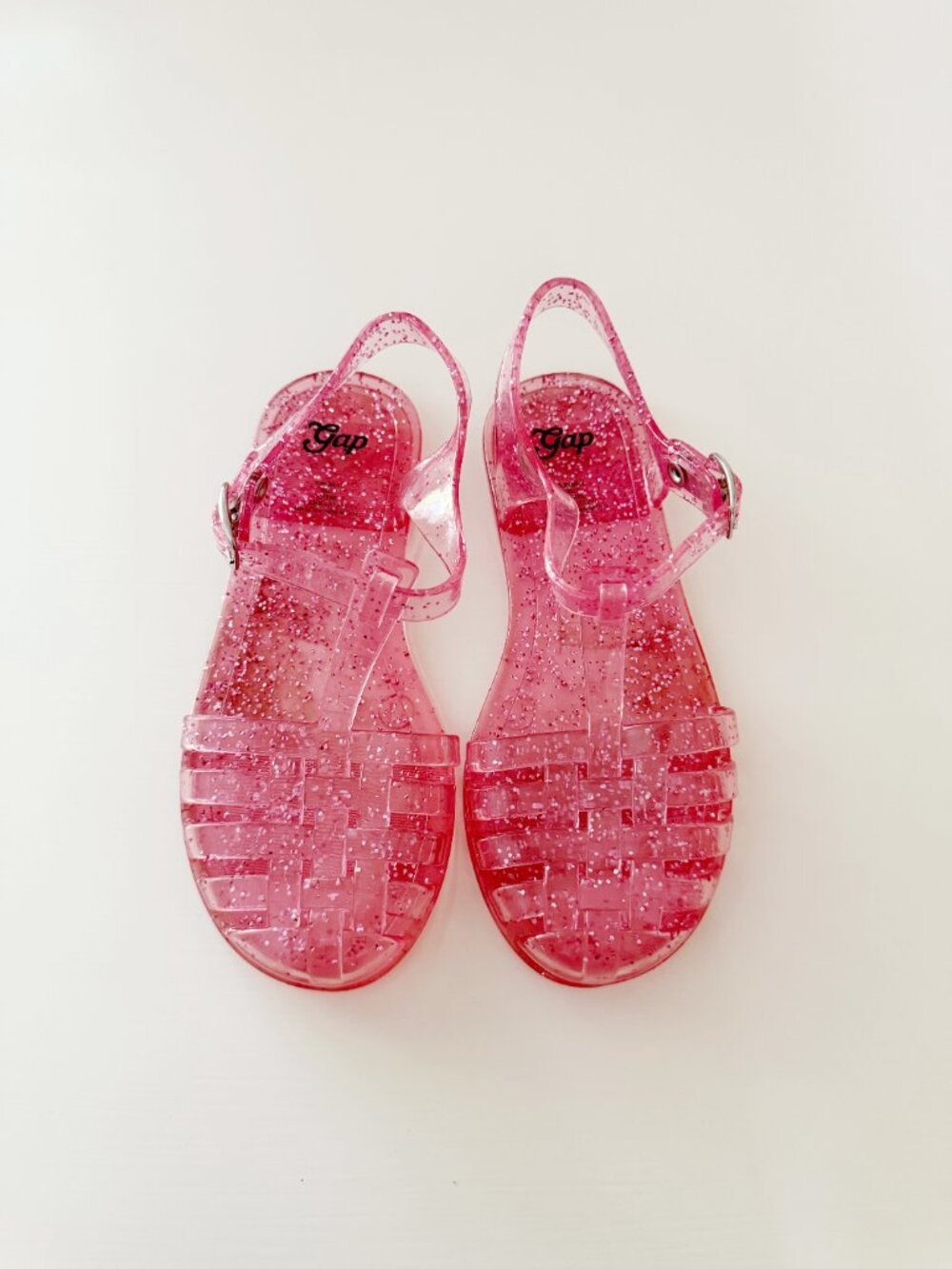 Gap Kids Pink Glitter Jelly Sandals • Girls Size 11